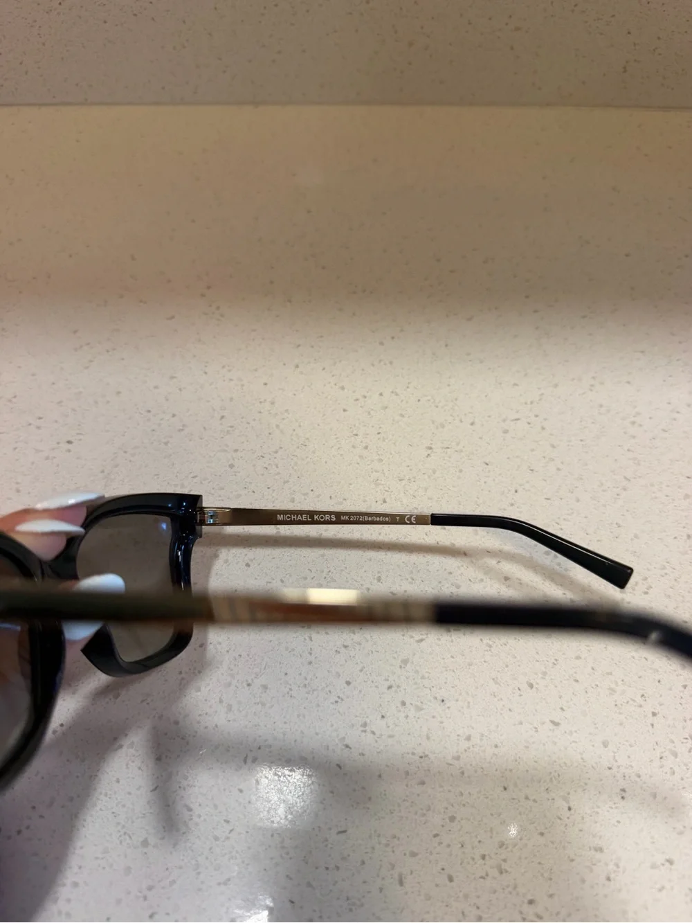 Michael Kors Black Cat-Eye Sunglasses with Gradient Lenses